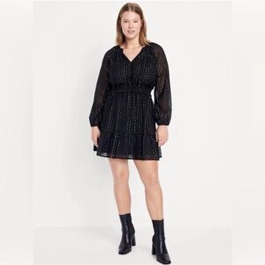 Old Navy Waist-Defined Shine Mini Dress for Women NWT